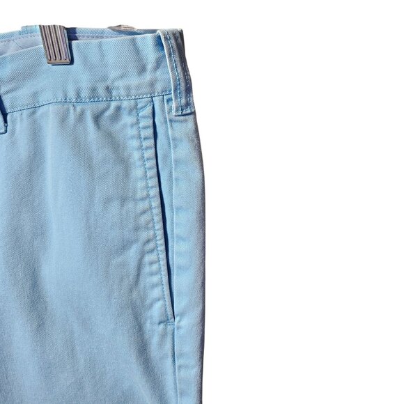 J. Crew Mens Light Blue Cotton Casual Chino Shorts Size 34 - Picture 3 of 6
